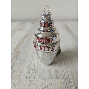 Raz holiday spirits alcohol ornament glass Xmas tree vintage